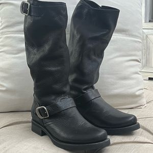 Frye Slouch Boots size 8 Black